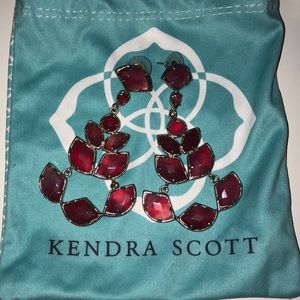 Dark Pink Kendra Scott Earrings